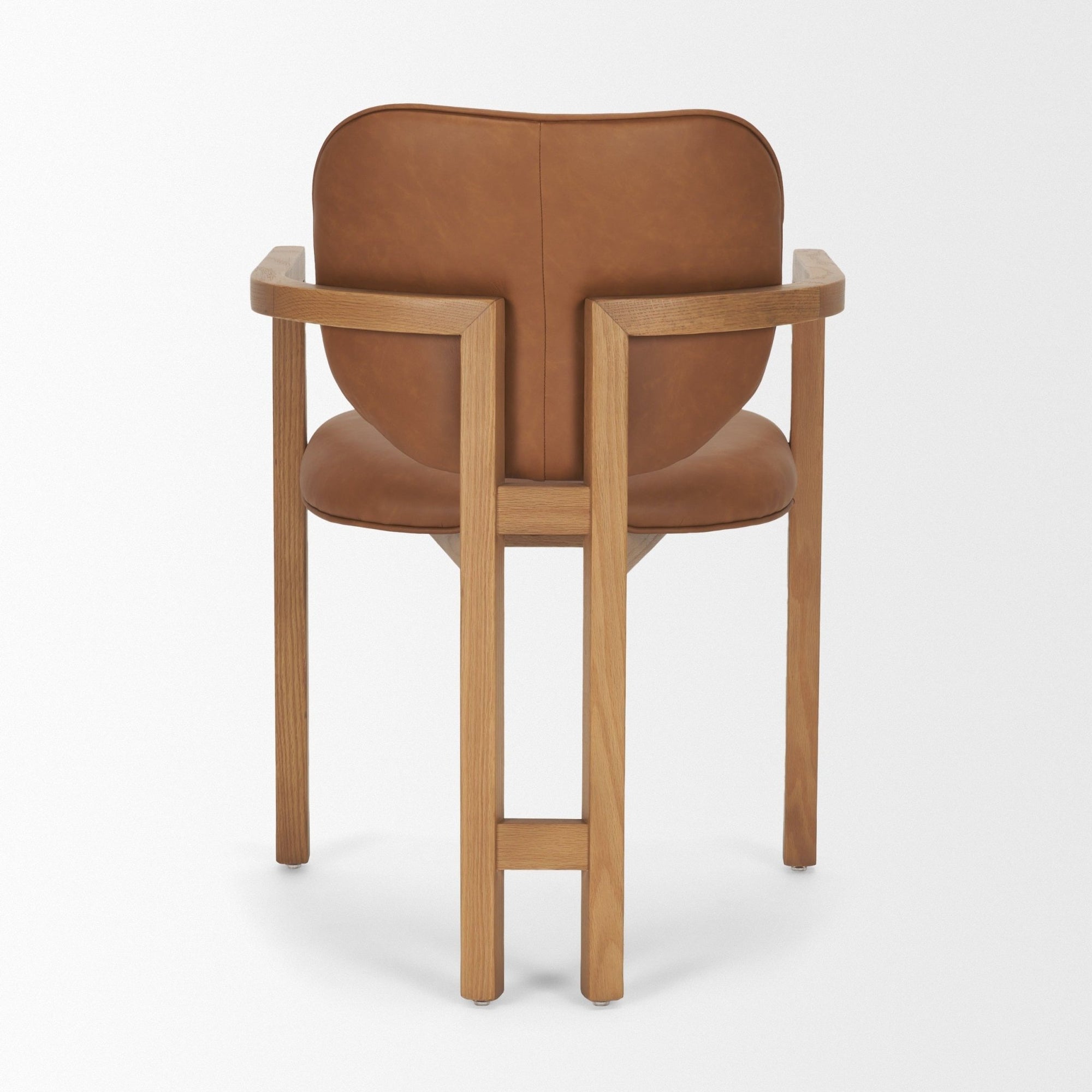 Carlisle Leather Tripod Dining Armchair - 2 Colors - Dekor Butik