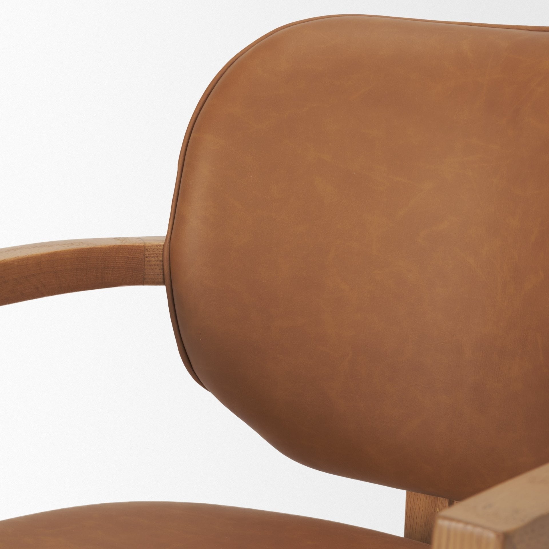 Carlisle Leather Tripod Dining Armchair - 2 Colors - Dekor Butik