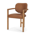 Carlisle Leather Tripod Dining Armchair - 2 Colors - Dekor Butik