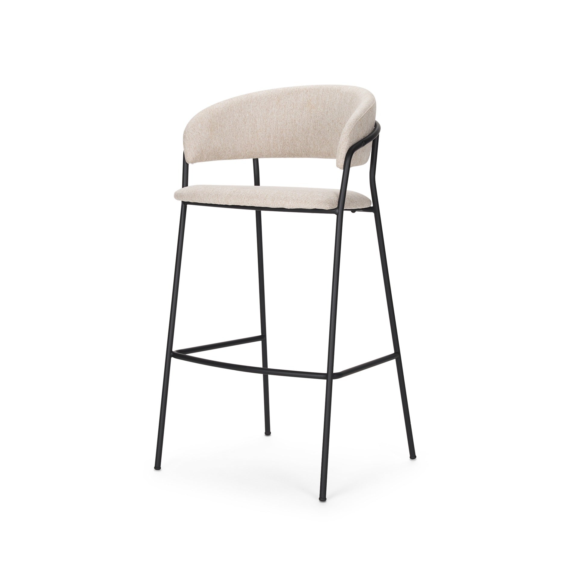Carolyn Fabric Seat Stool - Dekor Butik