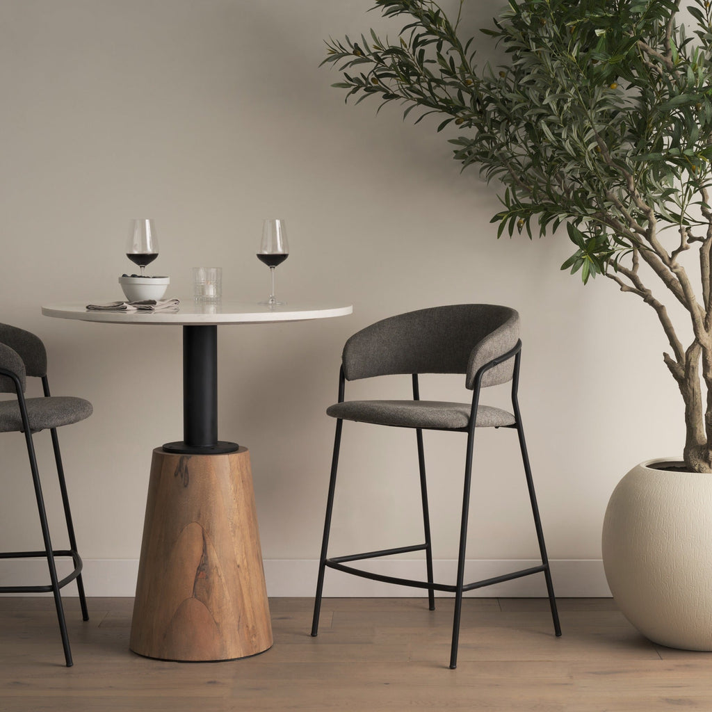 Carolyn Fabric Seat Stool - Dekor Butik
