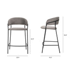 Carolyn Fabric Seat Stool - Dekor Butik