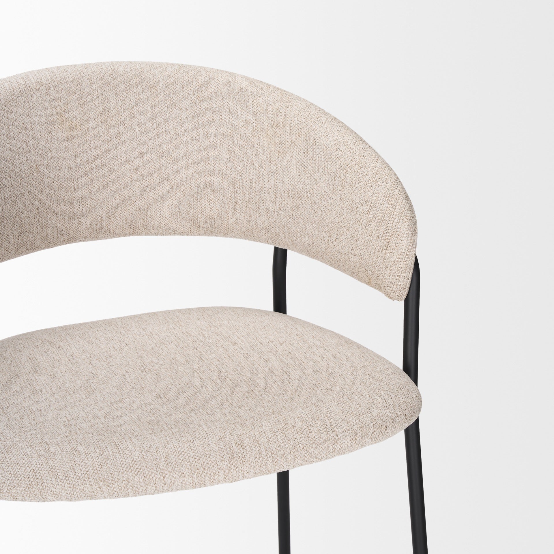 Carolyn Fabric Seat Stool - Dekor Butik