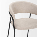Carolyn Fabric Seat Stool - Dekor Butik