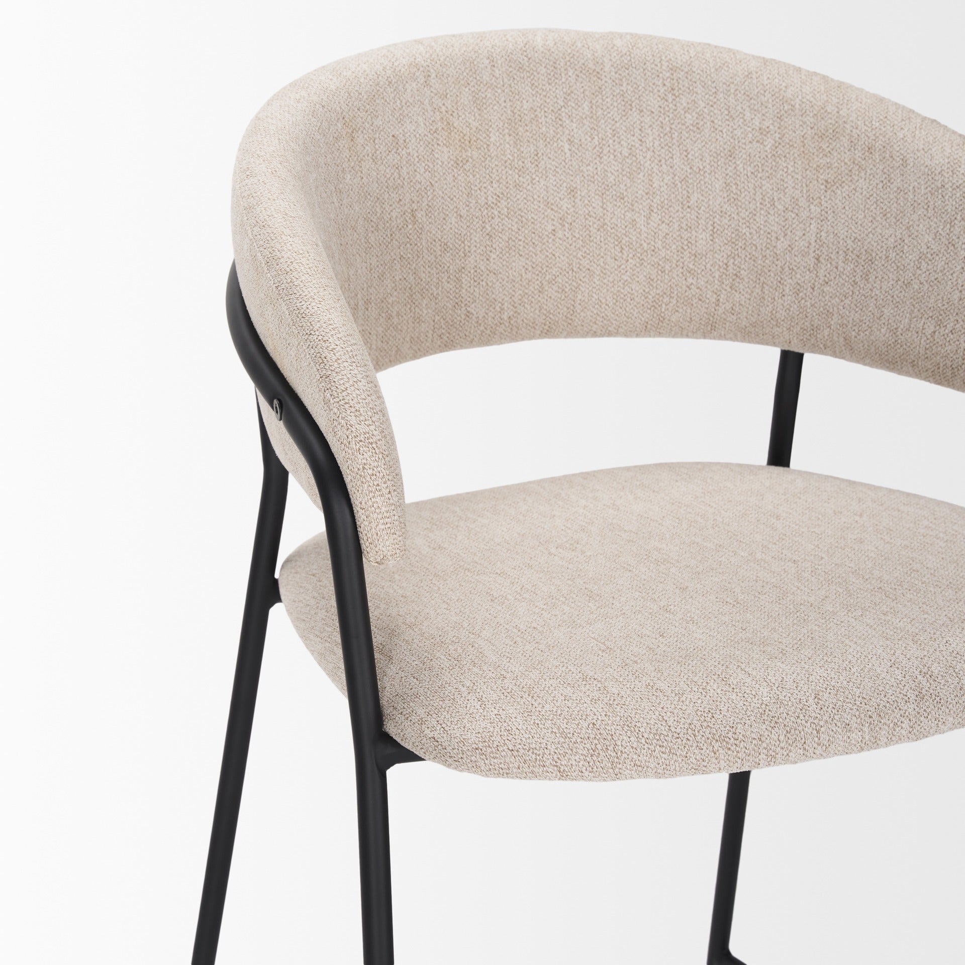 Carolyn Fabric Seat Stool - Dekor Butik