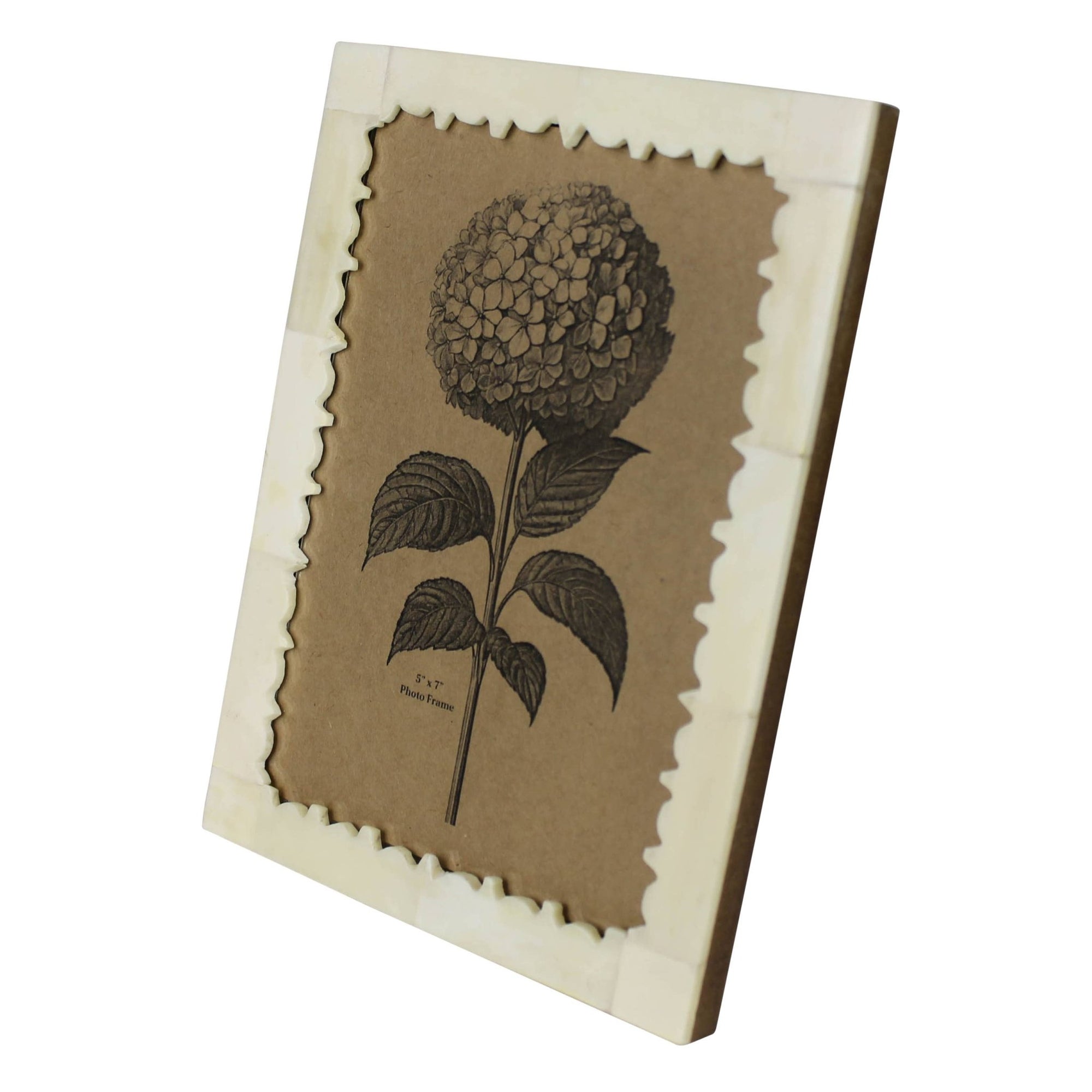 DecorCarved Edge Bone Frame - 5x7 - Dekor Butik