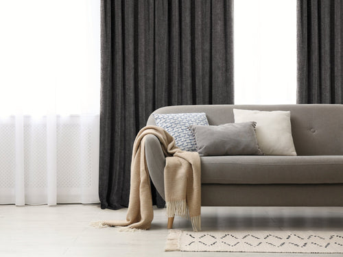 CurtainsCasablanca Chenille Light Filtering Reverse Tab Curtain - Dekor Butik