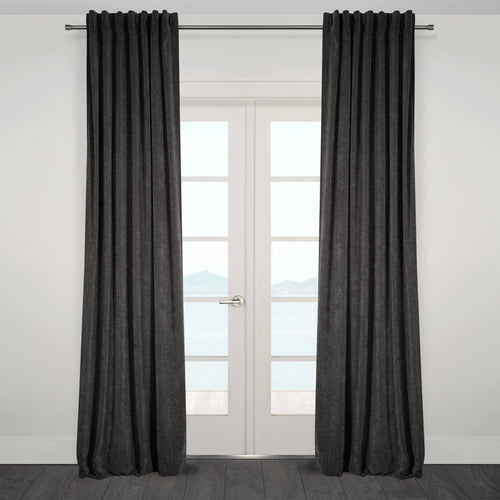 CurtainsCasablanca Chenille Light Filtering Reverse Tab Curtain - Dekor Butik