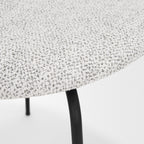 Casey Matte Black Metal w/ Gray Fabric Dining Chair - Dekor Butik