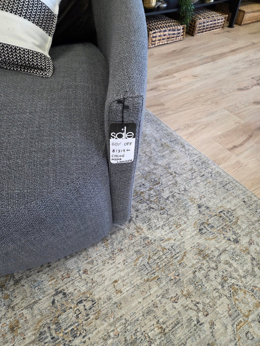 Sofas & SectionalsChloe Media Lounger - FLOOR MODEL SALE - PICK UP OR LOCAL DELIVERY ONLY - Dekor Butik