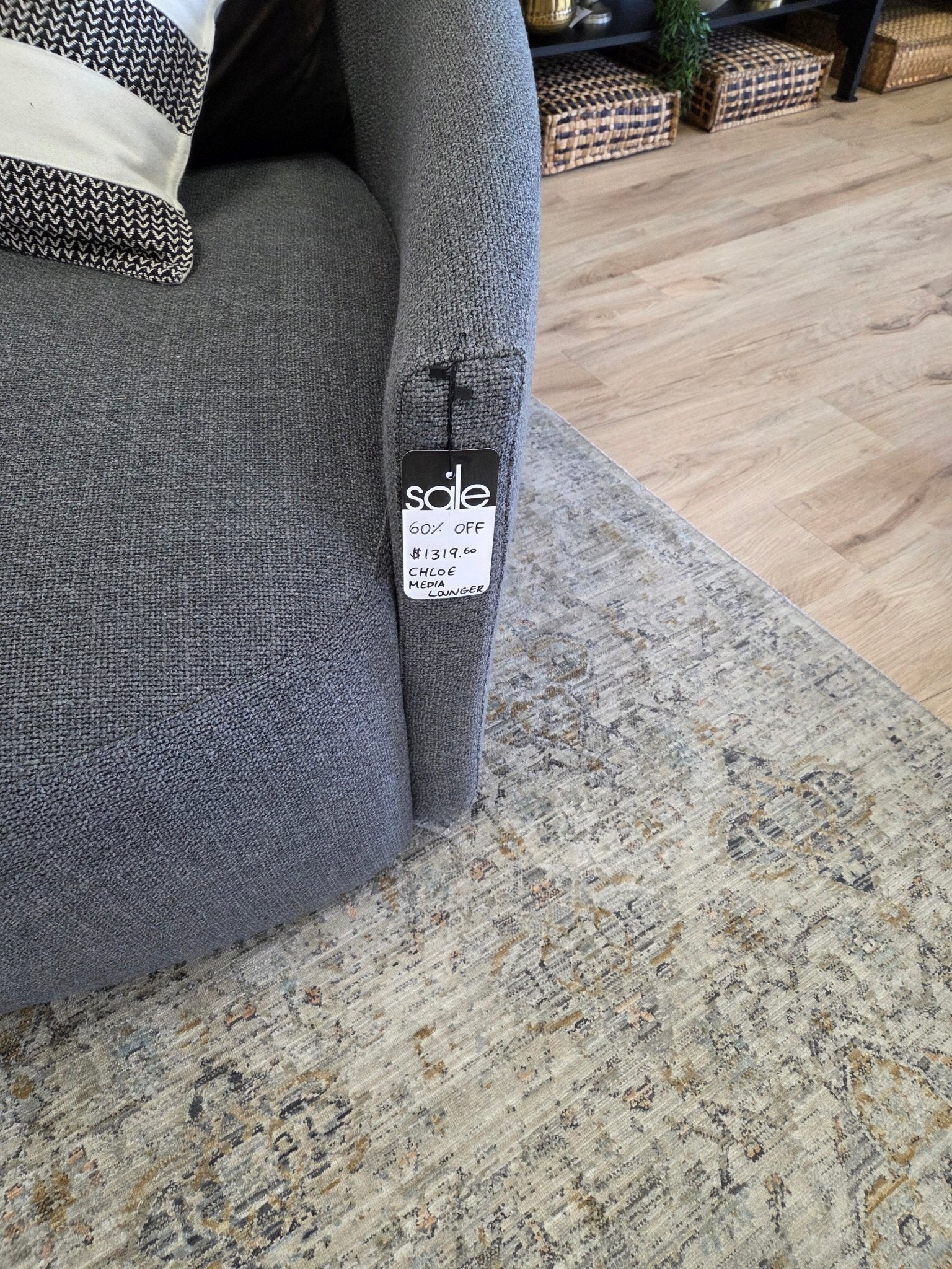 Sofas & SectionalsChloe Media Lounger - FLOOR MODEL SALE - PICK UP OR LOCAL DELIVERY ONLY - Dekor Butik