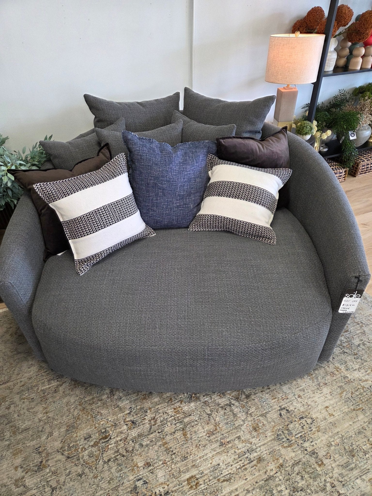 Sofas & SectionalsChloe Media Lounger - FLOOR MODEL SALE - PICK UP OR LOCAL DELIVERY ONLY - Dekor Butik