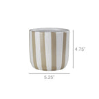 DecorCielo Cachepot, Ceramic - Stripes - Dekor Butik