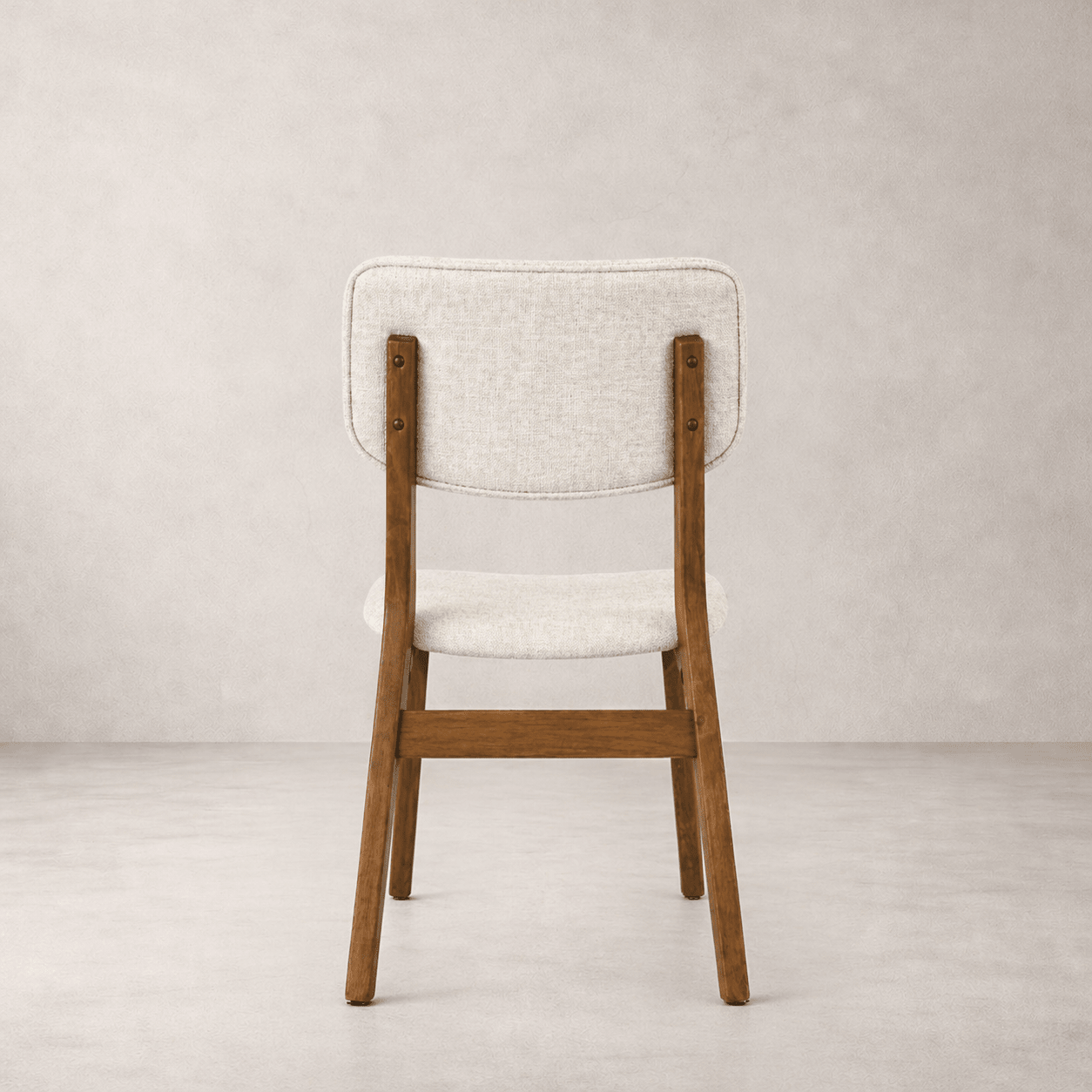 Dining ChairsClara Solid Wood Dining Chair, Cream - Dekor Butik