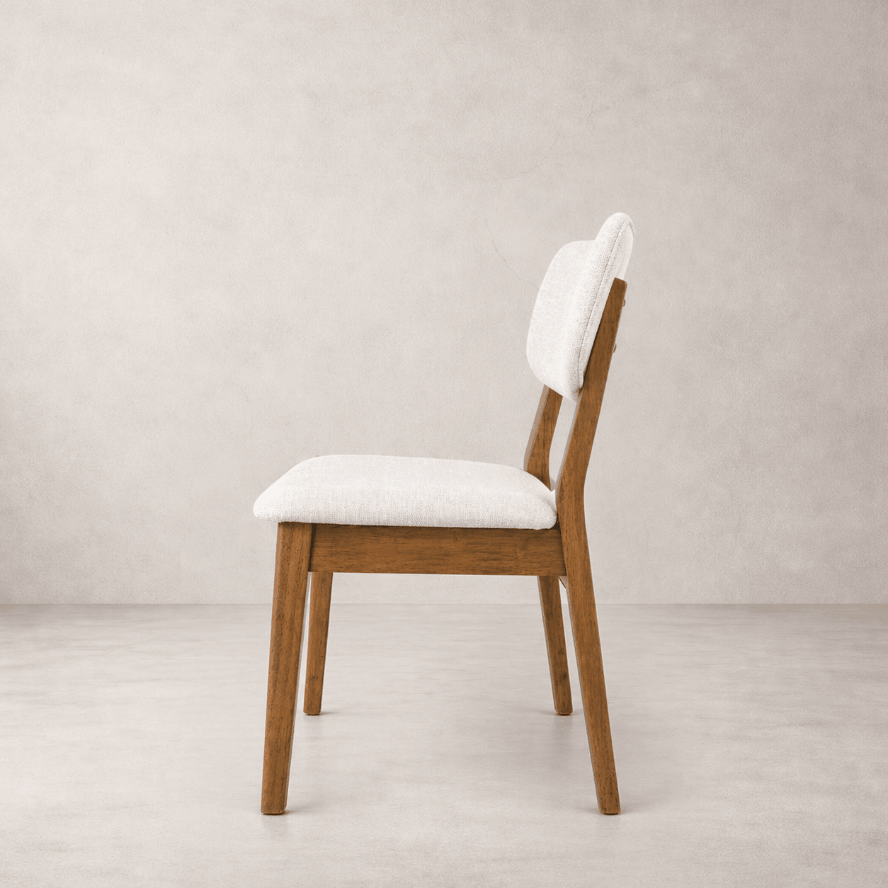 Dining ChairsClara Solid Wood Dining Chair, Cream - Dekor Butik