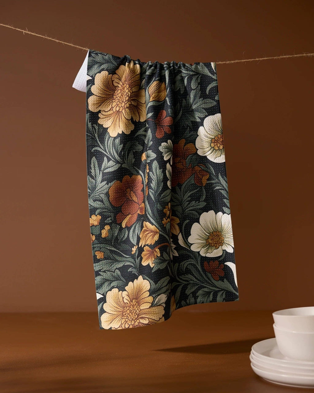 Classic Floral Tea Towel - Dekor Butik
