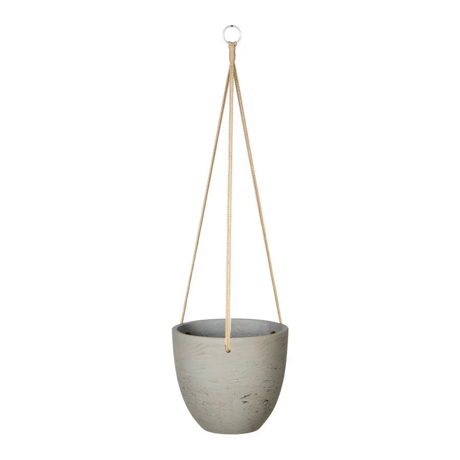 Classic Medium Hanging Pot - Cement Grey - Dekor Butik