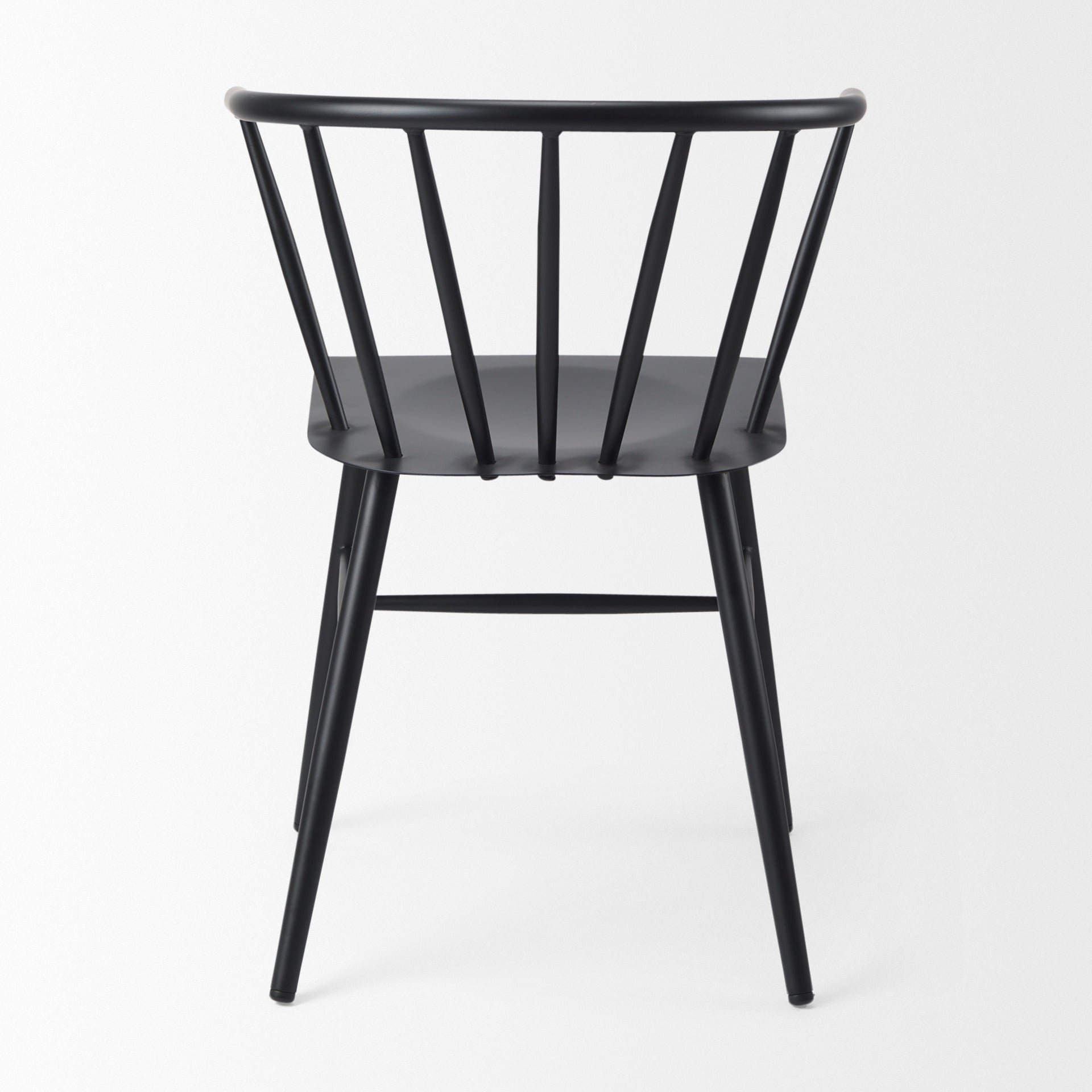 Colin 21.3L x 21.3W x 30.3H Black Metal Dining Chair - Dekor Butik