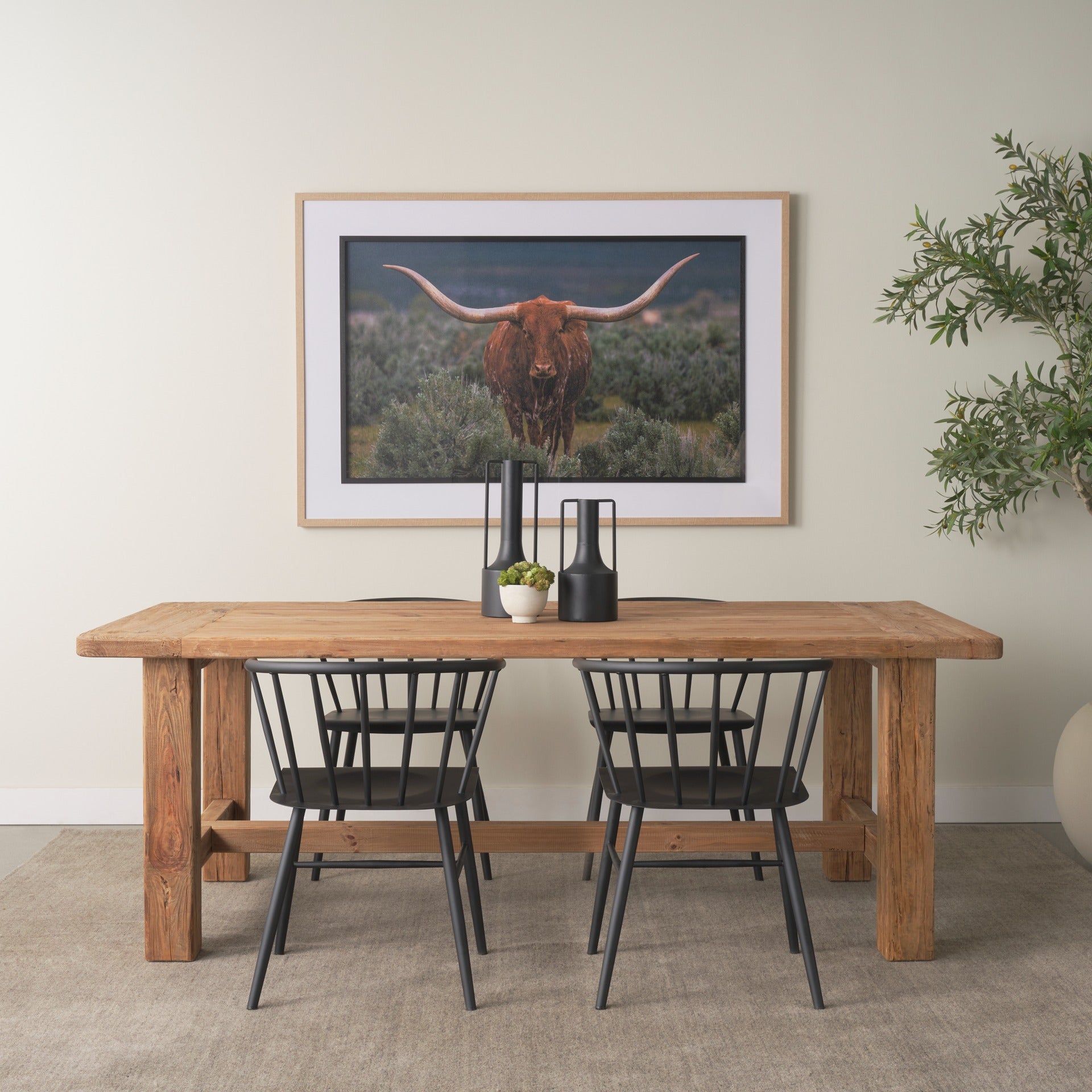 Colin 21.3L x 21.3W x 30.3H Black Metal Dining Chair - Dekor Butik
