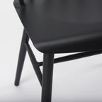 Colin 21.3L x 21.3W x 30.3H Black Metal Dining Chair - Dekor Butik