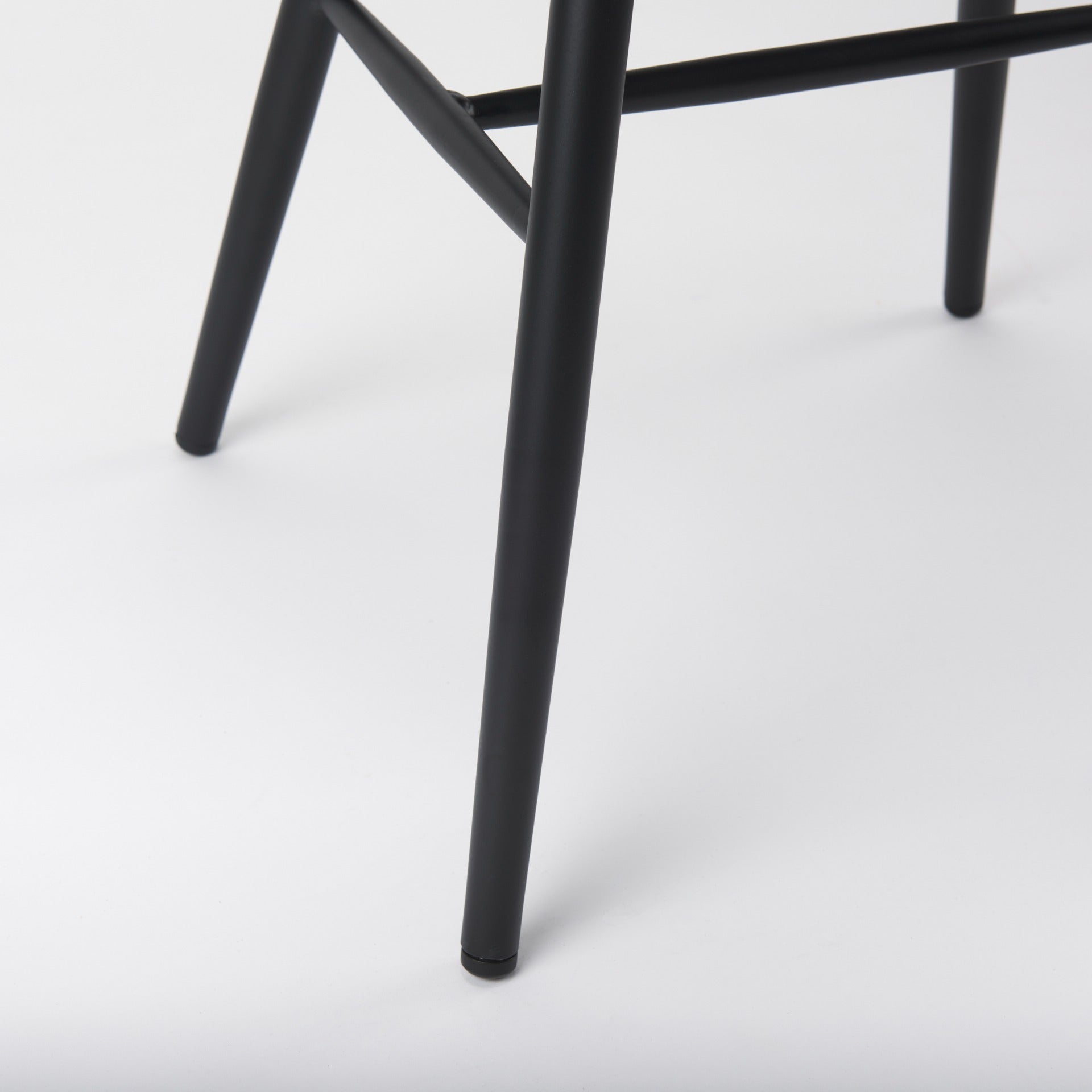 Colin 21.3L x 21.3W x 30.3H Black Metal Dining Chair - Dekor Butik