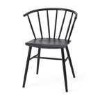 Colin 21.3L x 21.3W x 30.3H Black Metal Dining Chair - Dekor Butik