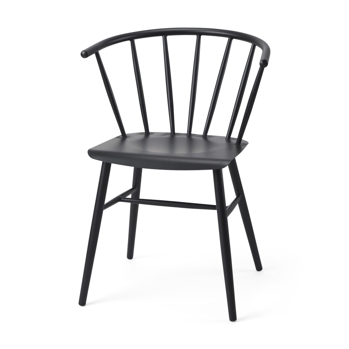 Colin 21.3L x 21.3W x 30.3H Black Metal Dining Chair - Dekor Butik