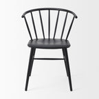 Colin 21.3L x 21.3W x 30.3H Black Metal Dining Chair - Dekor Butik