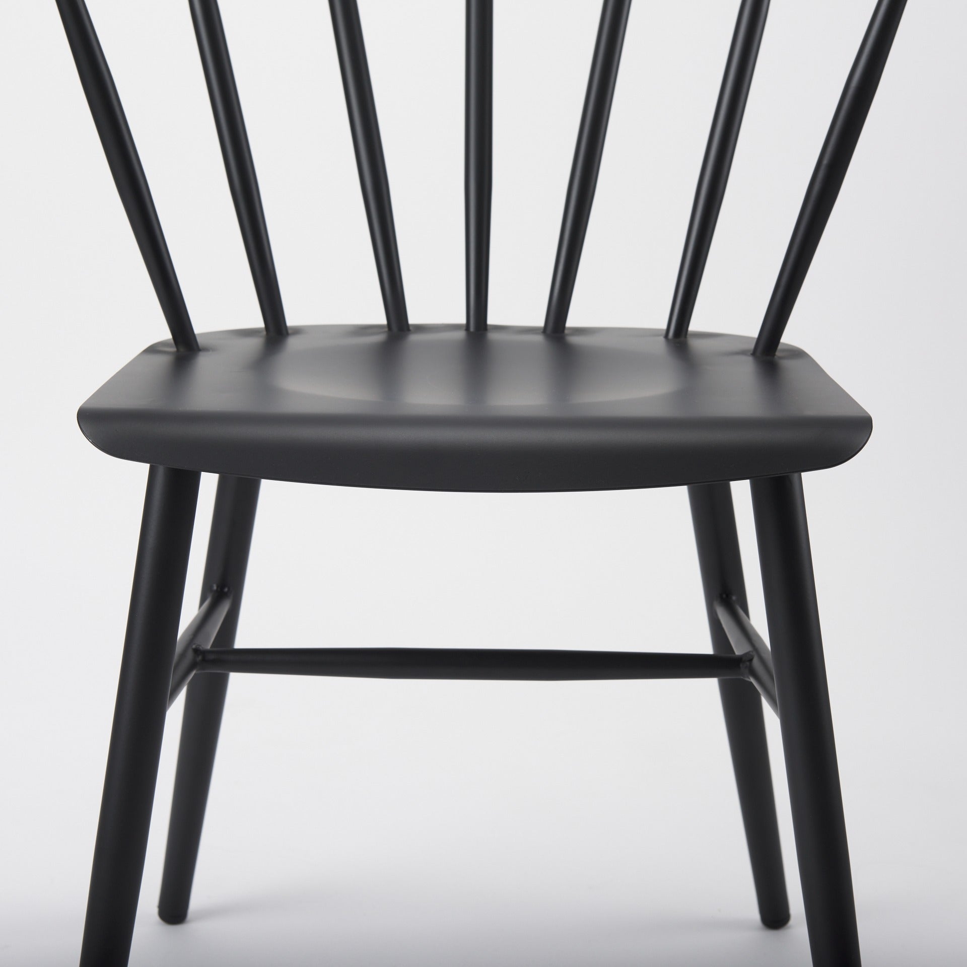 Colin 21.3L x 21.3W x 30.3H Black Metal Dining Chair - Dekor Butik