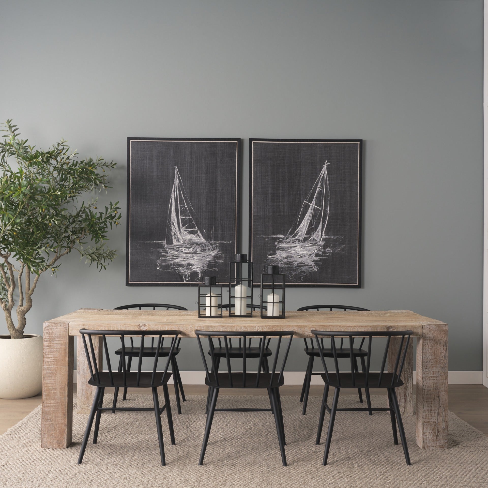 Colin 21.3L x 21.3W x 30.3H Black Metal Dining Chair - Dekor Butik