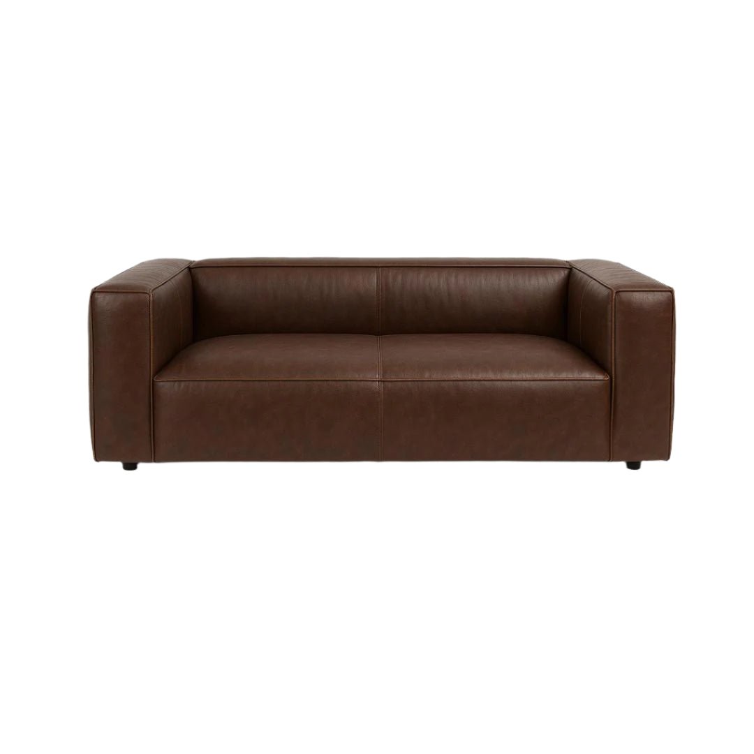 baseCologne Leather Sofa - Coffee Brown - Dekor Butik