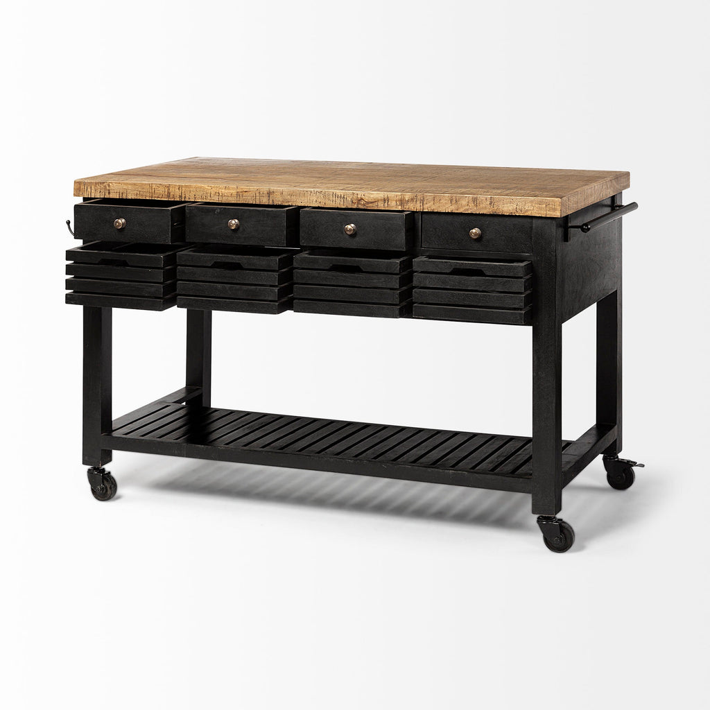 FurnitureColumbia Kitchen Island - 2 Finishes - Dekor Butik
