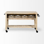 FurnitureColumbia Kitchen Island - 2 Finishes - Dekor Butik