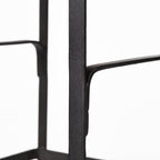 Conan 25" Seat Height Brown Wood Seat Black Metal Frame Counter Stool - Dekor Butik
