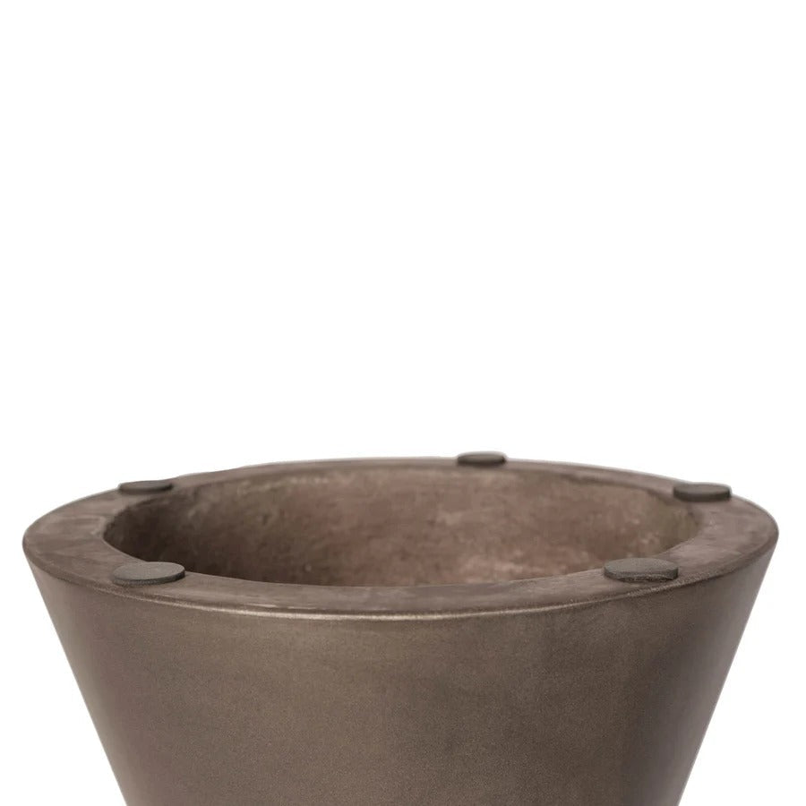 Concrete Hourglass Side Table - Bronze - Dekor Butik