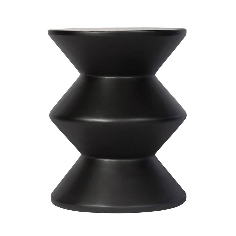 Concrete Inverted Side Table - Black - Dekor Butik