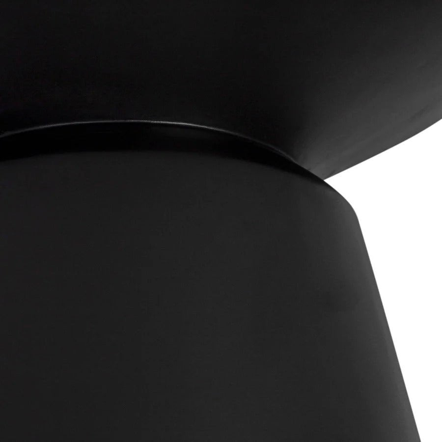 Concrete Mineral Side Table - Black - Dekor Butik