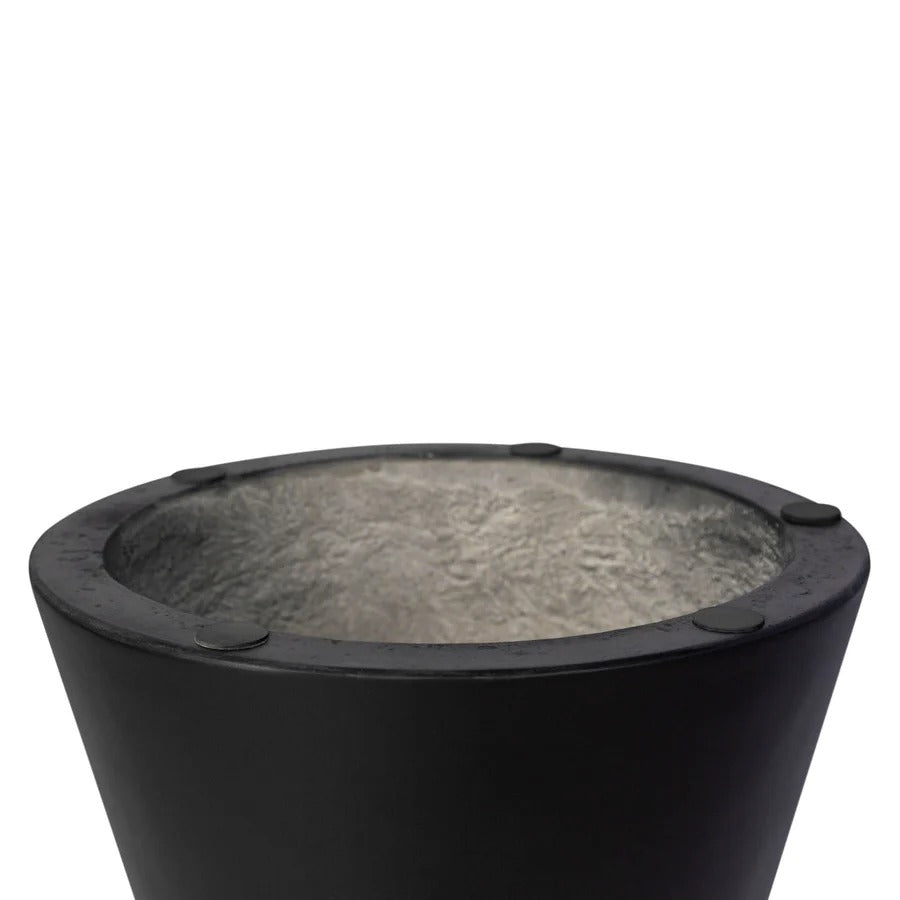 Concrete Mineral Side Table - Black - Dekor Butik