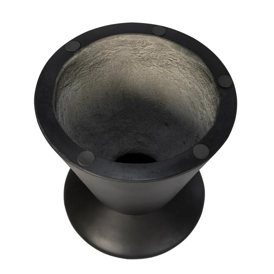 Concrete Mineral Side Table - Black - Dekor Butik
