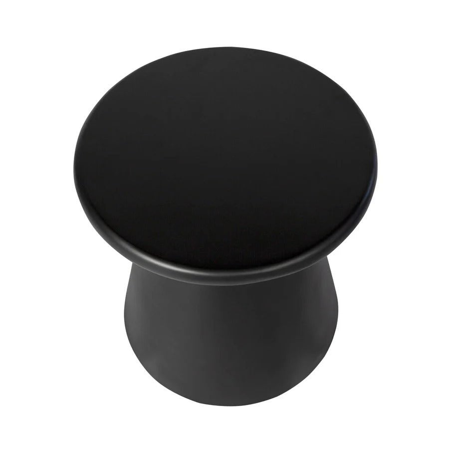 Concrete Mineral Side Table - Black - Dekor Butik