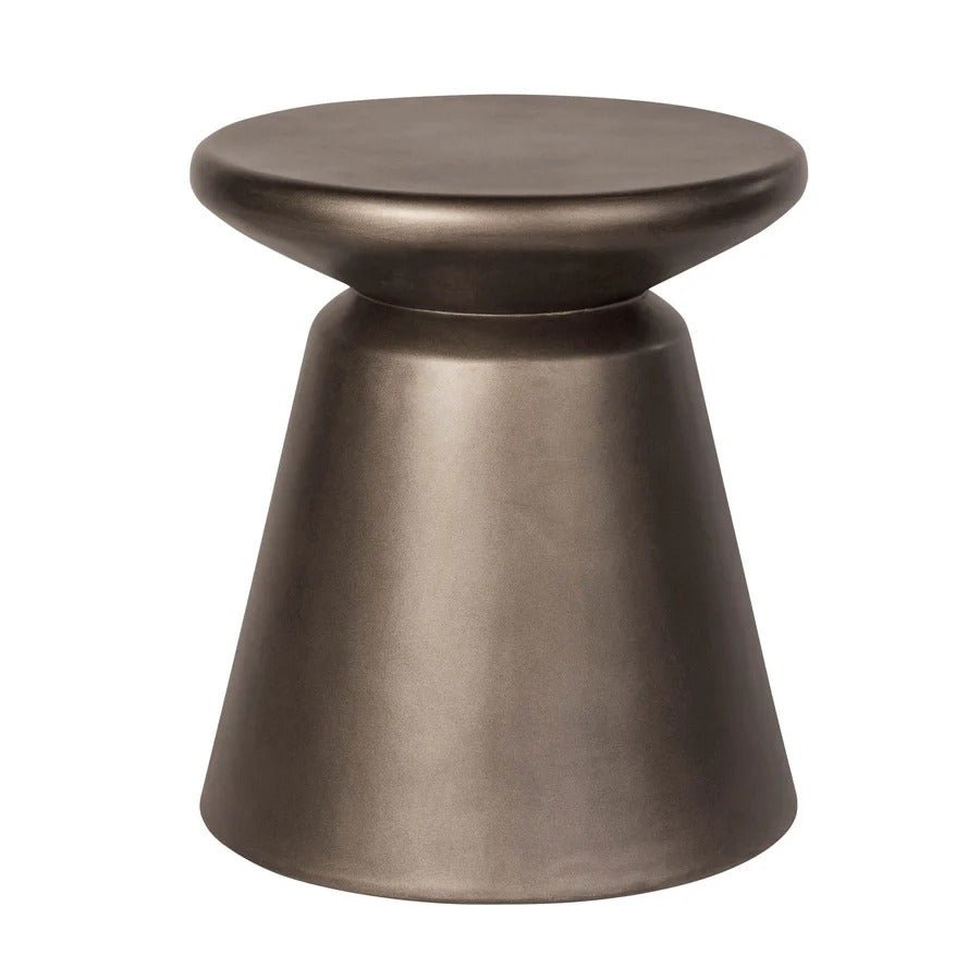 Concrete Mineral Side Table - Bronze - Dekor Butik