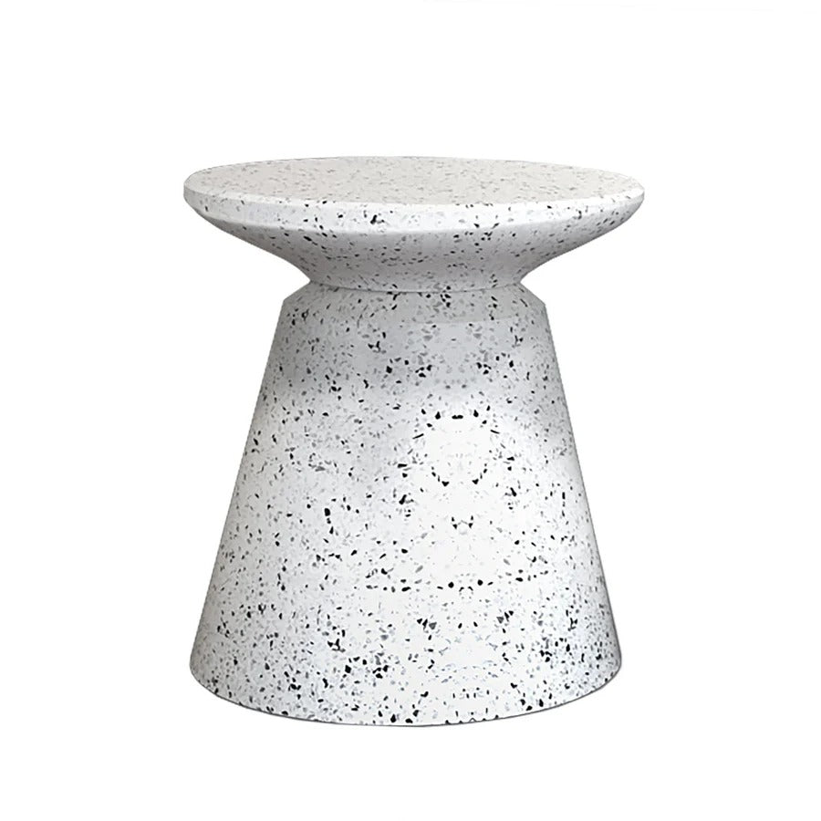 Concrete Mineral Side Table - Terrazzo - Dekor Butik