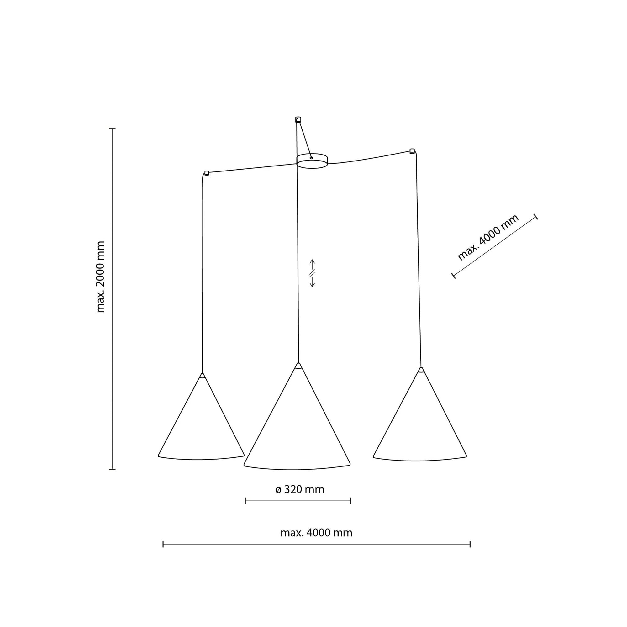 CONO 3 - Light Modern Pendant Light for Kitchen Island, Dining Table & Contemporary Interiors - Dekor Butik