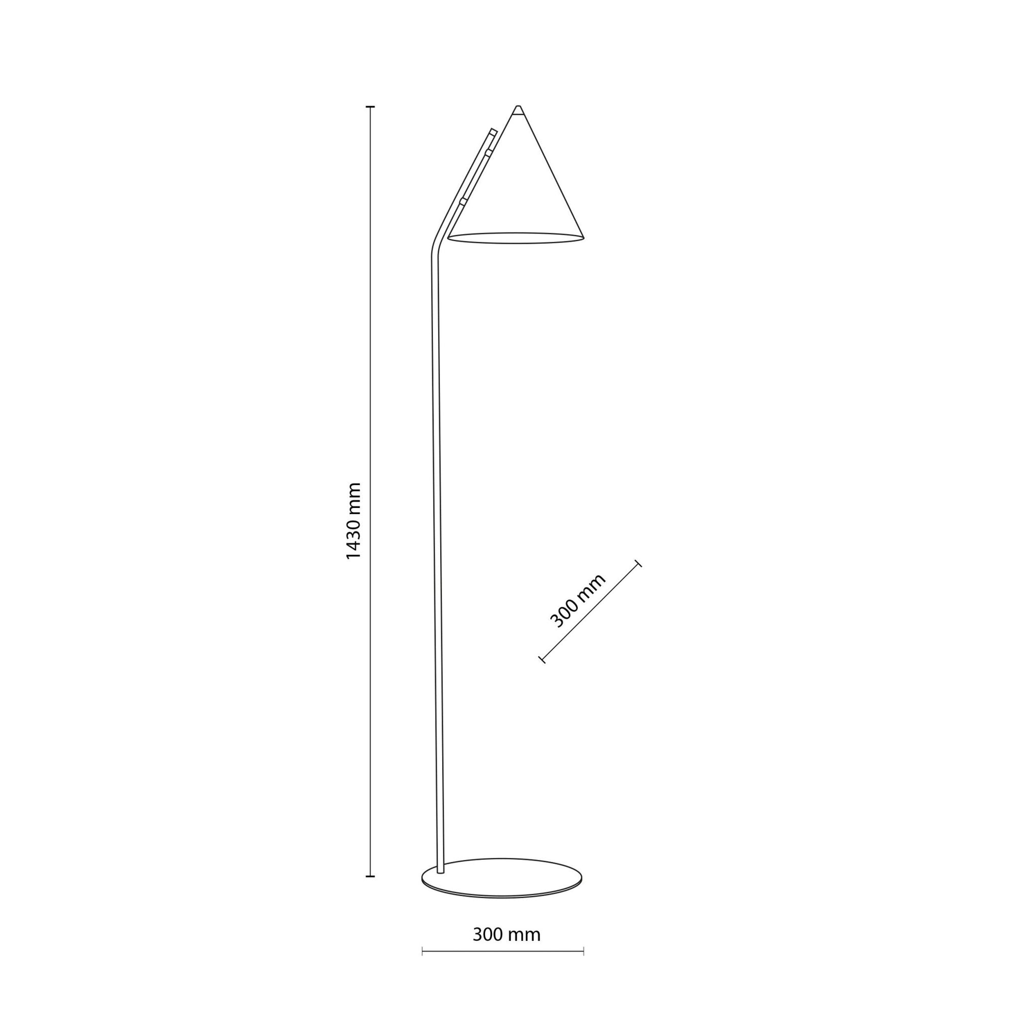 CONO Black Modern Minimalist Floor Lamp (Clearance) - Dekor Butik