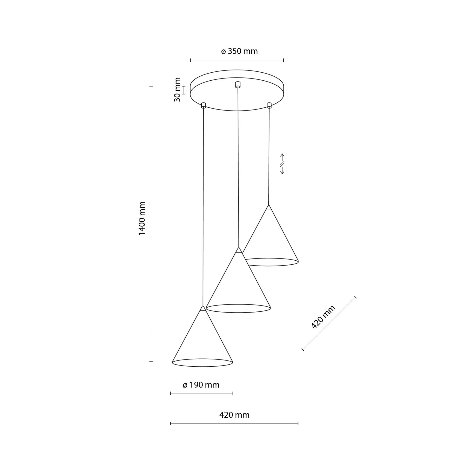 CONO Modern Minimalist Pendant Light 3 - Dekor Butik