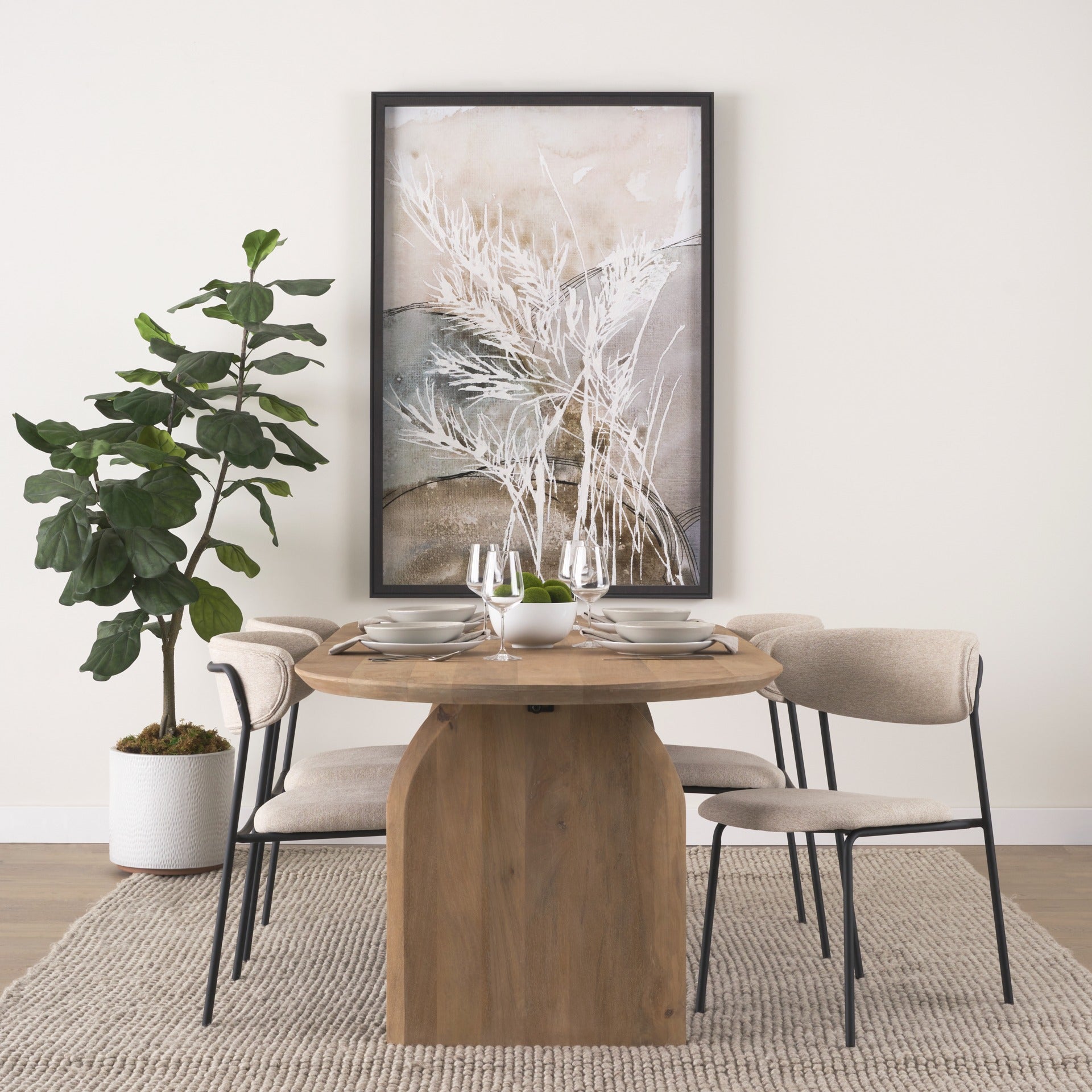 Corey Fabric Dining Chair - 2 Colors - Dekor Butik