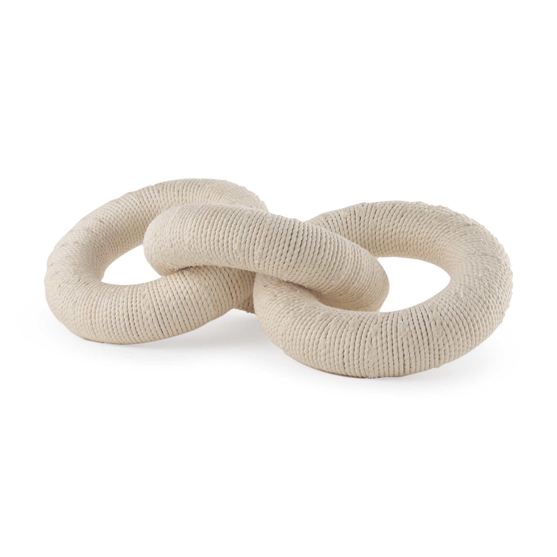 DecorCotton Rope Wrapped Chain Link - Dekor Butik