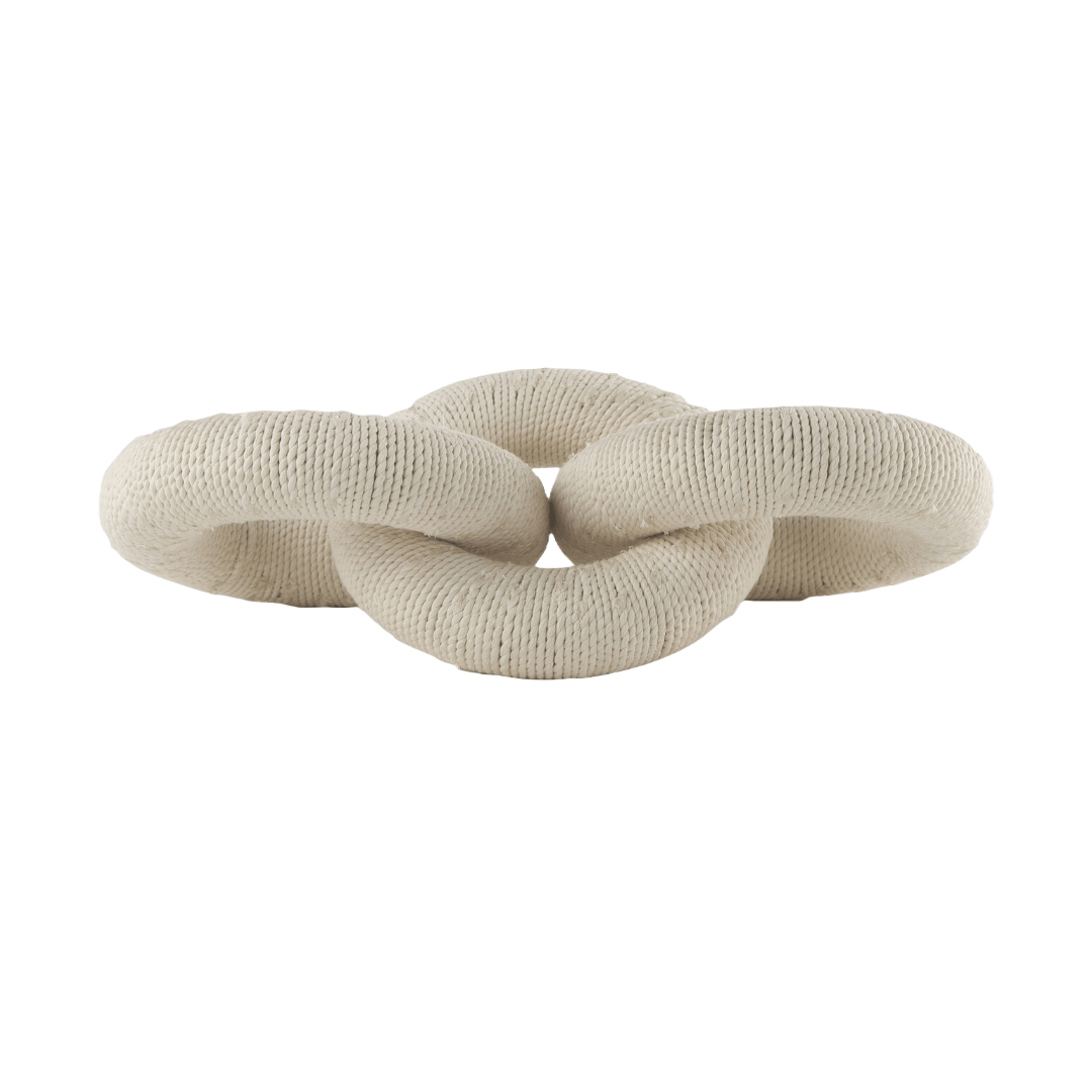 DecorCotton Rope Wrapped Chain Link - Dekor Butik