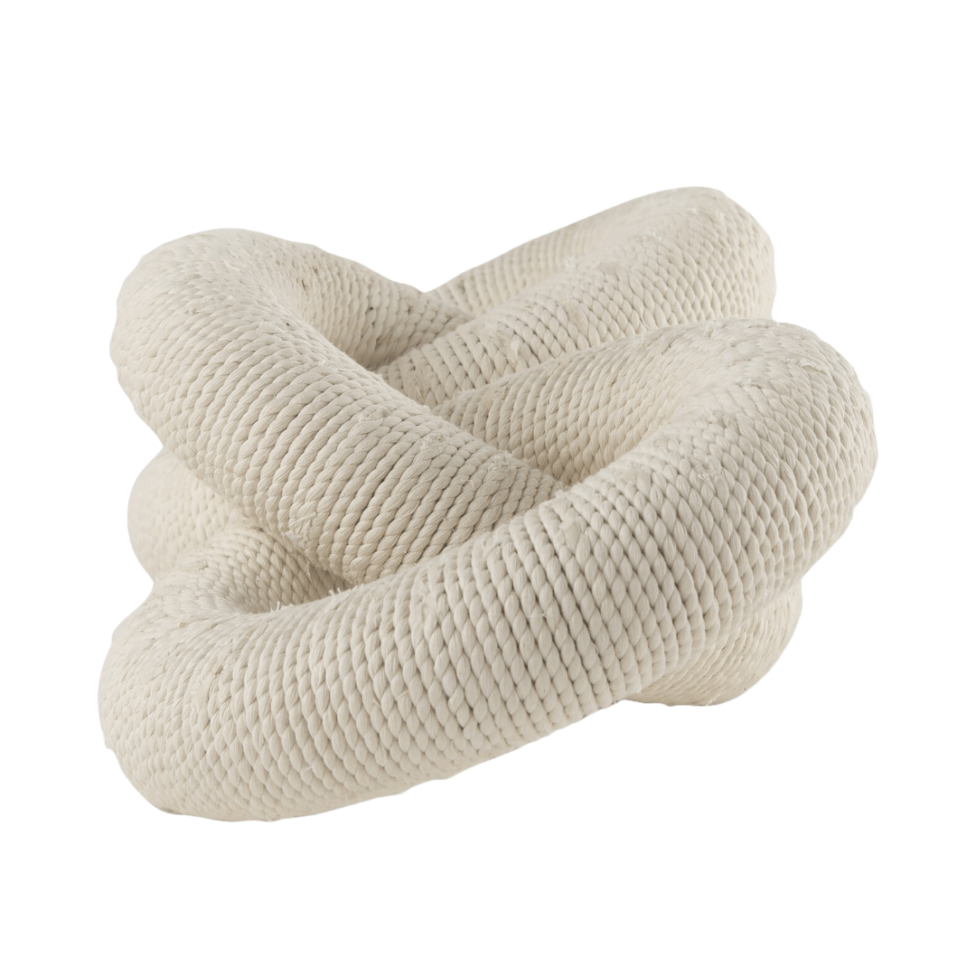 DecorCotton Rope Wrapped Chain Link - Dekor Butik