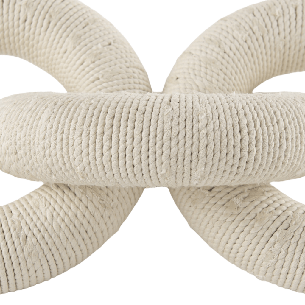 DecorCotton Rope Wrapped Chain Link - Dekor Butik